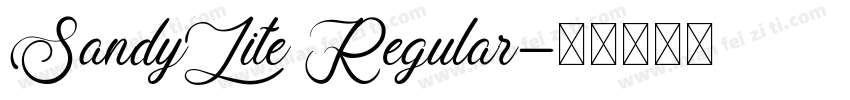 SandyLite Regular字体转换